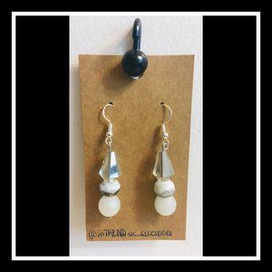 Crystal Handmade Drop Down Earrings
